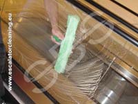 Step by Step Rulltrappsrengöring för industriell rengöring, tvättning av rulltrappor och rullband