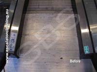 Step by Step Rulltrappsrengöring för industriell rengöring, tvättning av rulltrappor och rullband